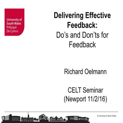 Effective feedback ro