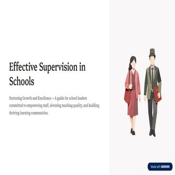 Effective Supervision in School management | PDF