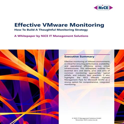 Effective VMware Monitoring | How To Build A Thoughtful Monitoring Strategy