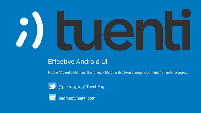Effective Android UI - spanish