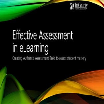Effective assessment