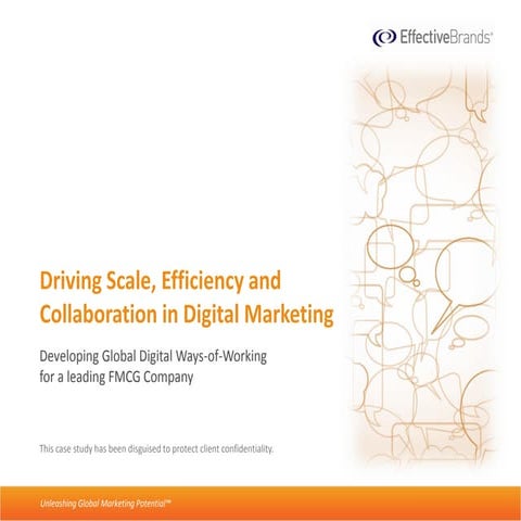 Case Study: Digital  Marketing Ways of Working