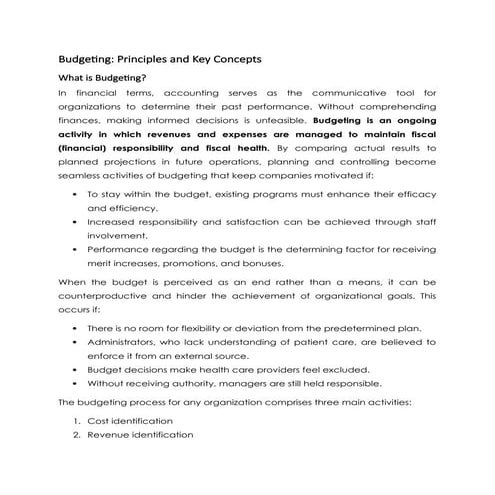Effective Budgeting Process and Cost Control for All Managers.docx