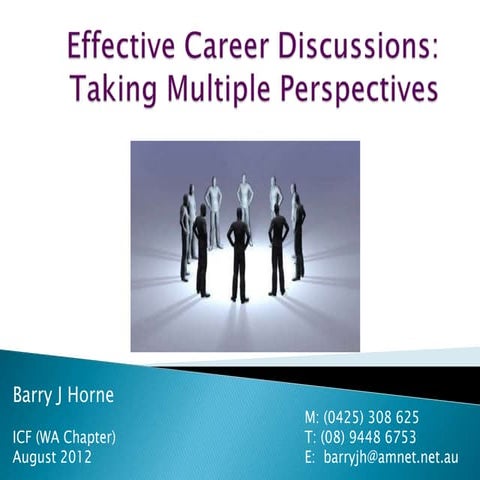 Effective Career Discussions (Taking Multiple Perspectives)