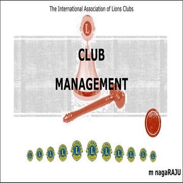 Effective Club Management | PPTX