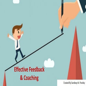 Effective coaching & feedback