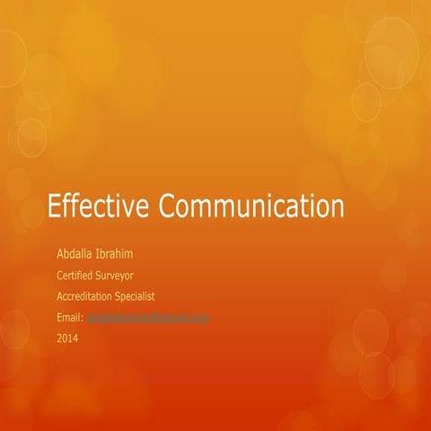 Effective communication | PDF
