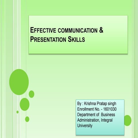 Effective communication | PPTX