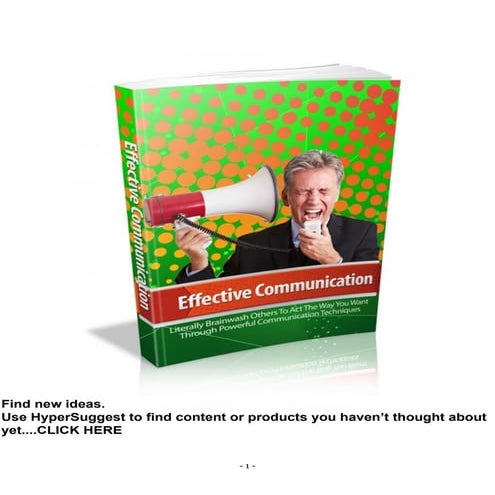 Effective communication