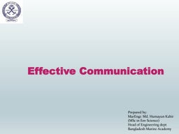 Effective communication-presentation | PPT