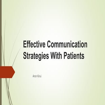 Effective communication.pptx | Medical Health