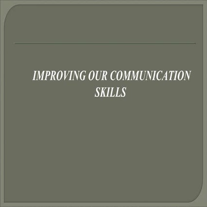 Effective communication skills hr