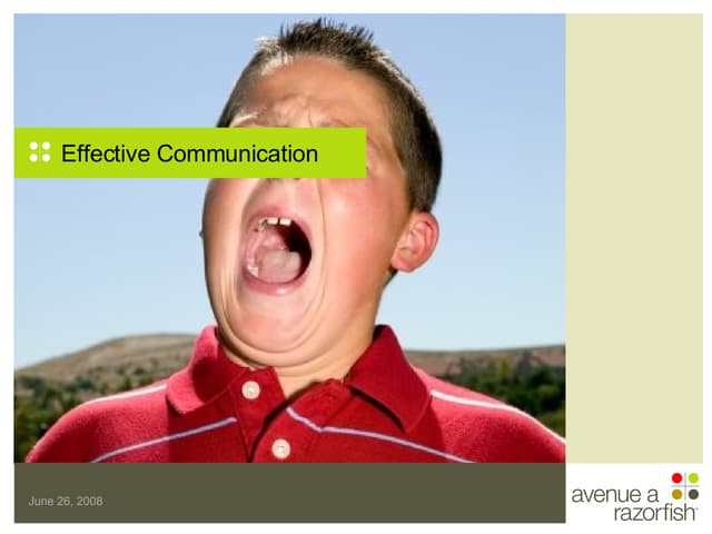 Effective Communication