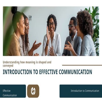 Comprehensive Guide to Effective Communication: Understanding Meaning ...