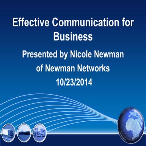 Effective communication for business