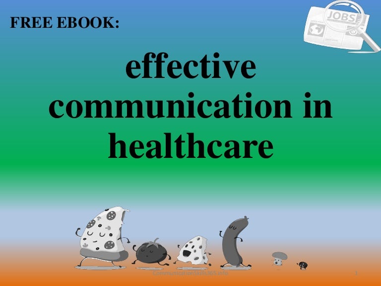Effective communication in healthcare pdf free download