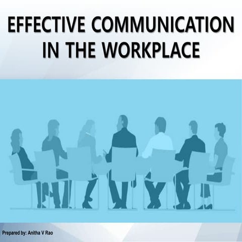 Effective Communication In The Workplace Powerpoint Communication