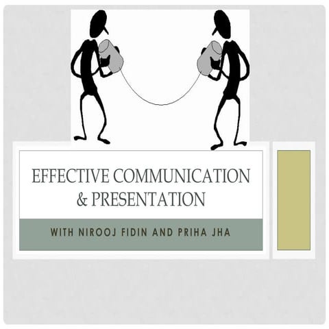 Effective communication & presentation