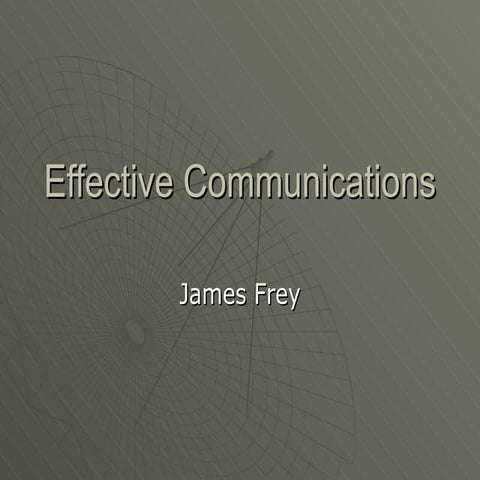 Effective Communications