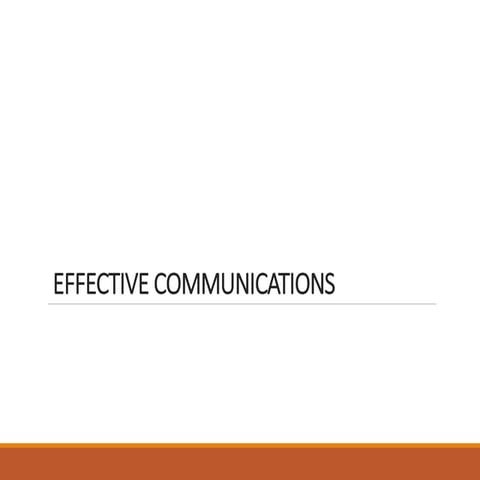 Effective communications | PPT