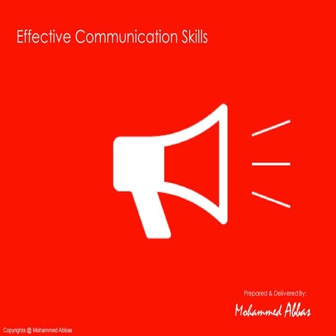 Effective Communication Skills