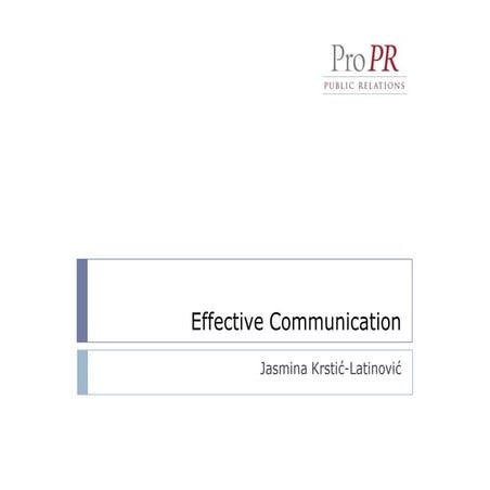 Effective communication | PDF