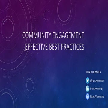 Effective Tech Community Engagement - Best Practices