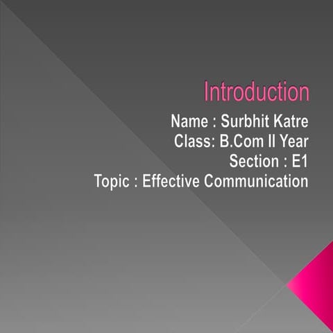 Effective comunication