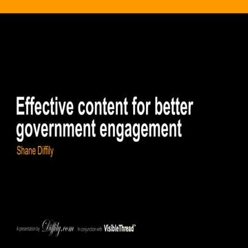 Effective web content for better government