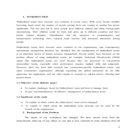 Effective creativity in multiculteral environment