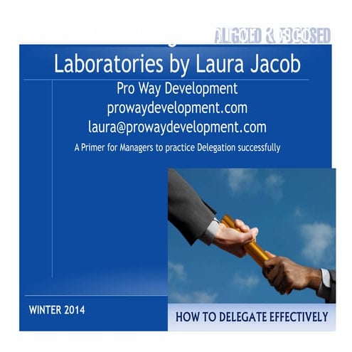 Effective delegation