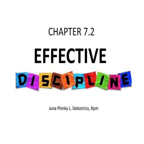 Effective discipline