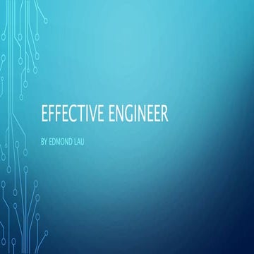Effective engineer