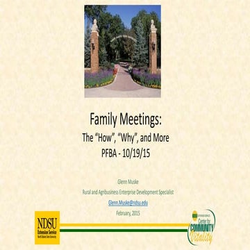 Effective Family Business Meetings