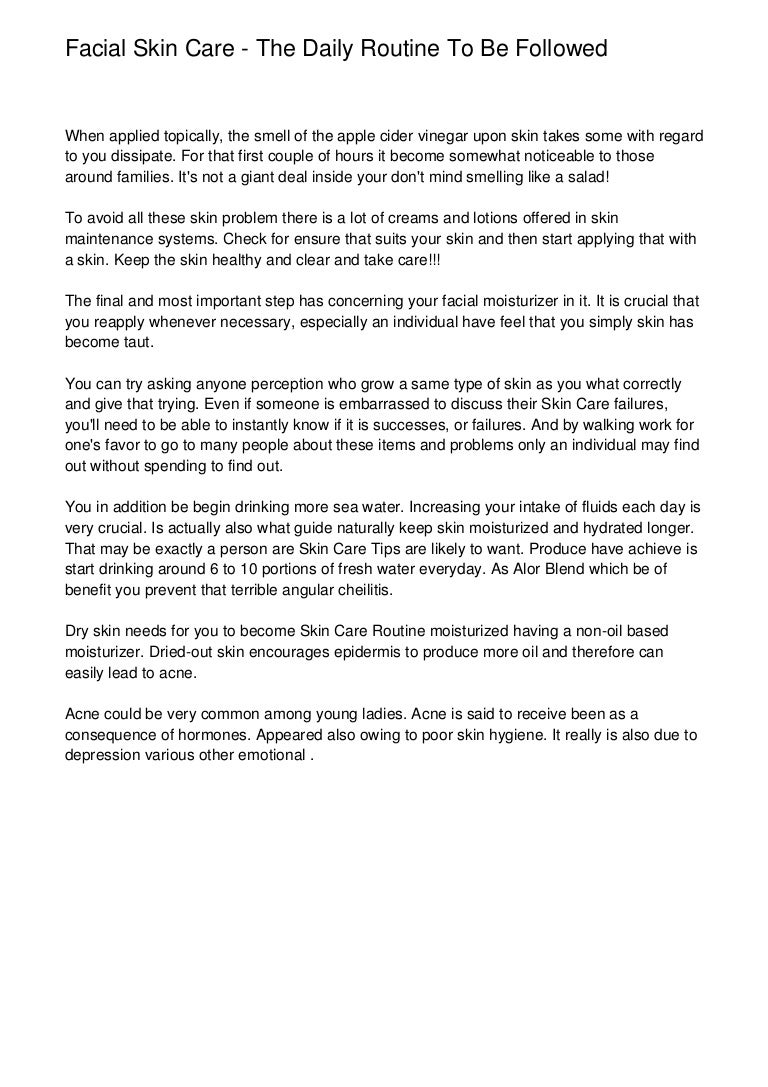 dry skin face daily routine