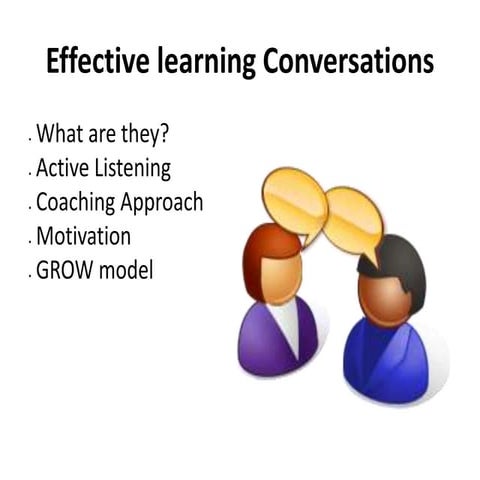Effective learning conversations