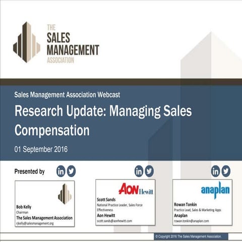 Research reveals: How to effectively manage sales compensation