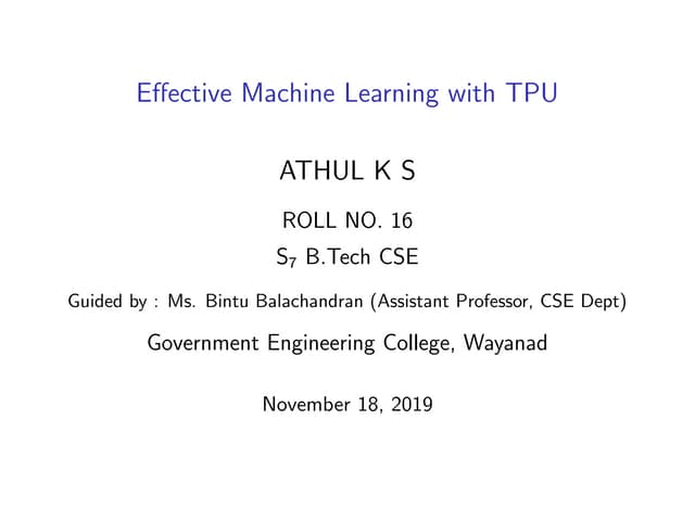 Effective machine learning_with_tpu