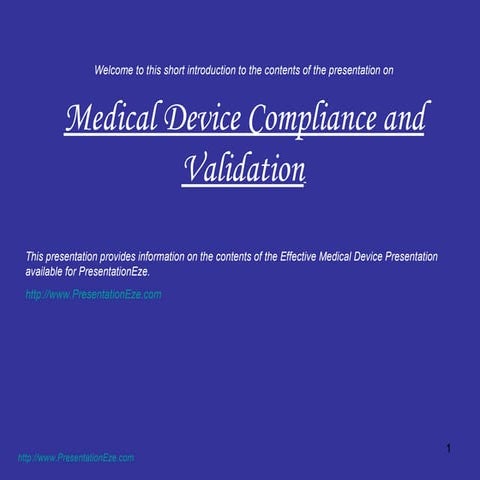 Effective Medical Device Validation Introduction   Web 2