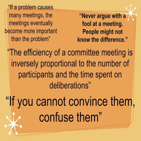 Effective Meetings