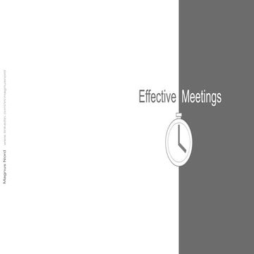 Effective Meetings