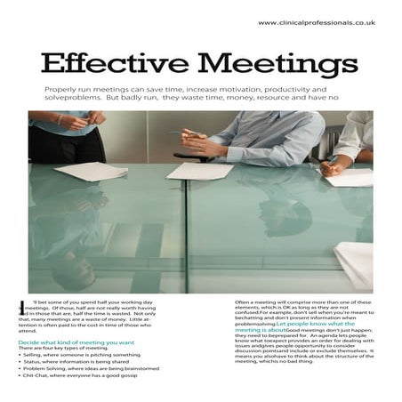Effective Meetings
