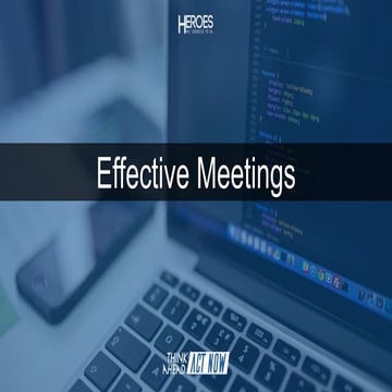 Effective meetings 