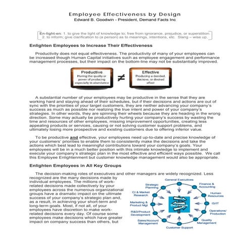 Effectiveness By Design