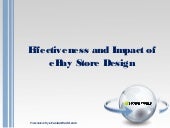 Effectiveness and impact of e bay s...