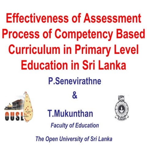 Effectiveness of assessment process of co