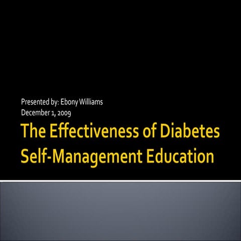 Evaluation of Diabetes self-managment education (DSME)[1].pptx