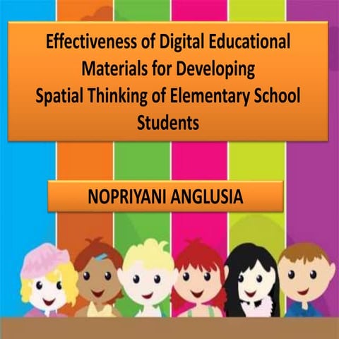 Effectiveness of digital educational materials for developing