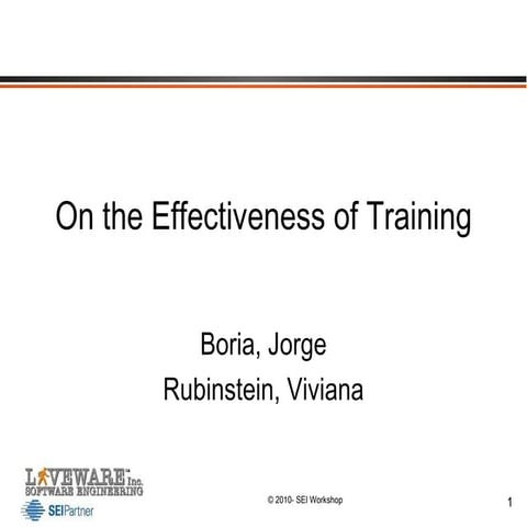 Effectiveness of Organizational Training