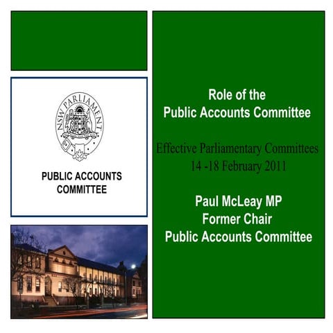 Effective parliamentary committees14feb2011